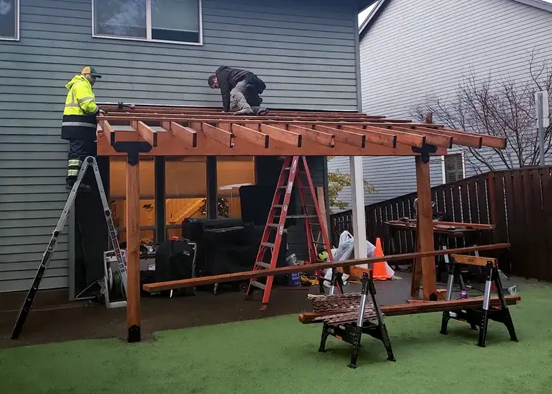 Pinnacle Contractors Pergola Back Porch